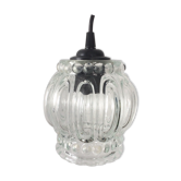 Luminaire suspension en verre ciselé