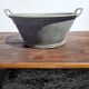 Zinc basin 42cms in diameter
