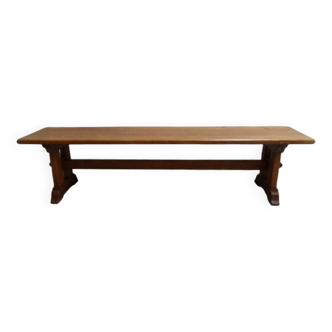 Table d'appoint en chêne brutaliste