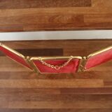 Miroir barbier triptyque doré (590*260mm)