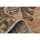 1970s Vintage Turkish Oushak Handmade Wool Cotton Orange Runner Rug 83x358