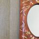Vintage mirror all in leather 25x20cm
