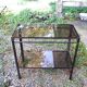 Vintage smoked glass console table from the 1970s