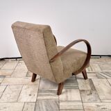 H 410 Armchair designed by Jindrich Halabala, 1940s, Czechoslovakia