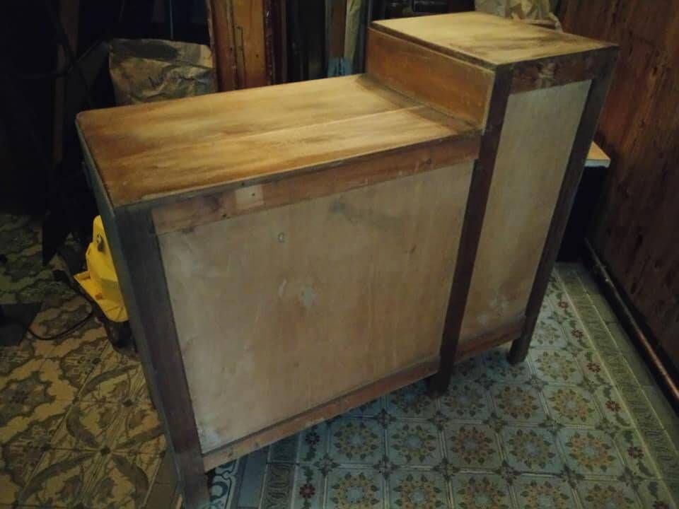 Ancienne armoire vintage art deco placard meuble dresse buffet dressoir