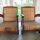 Art Deco canne chairs