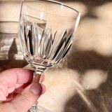 Vintage Italian chiseled crystal stemmed glasses