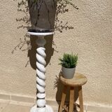 Bleached column with mirror top