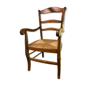 fauteuil paillé ancien