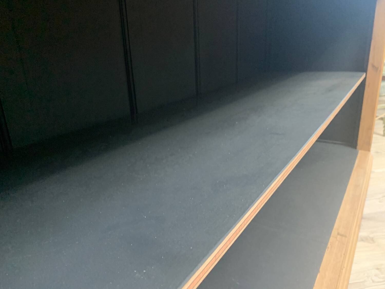 Walnut and black sideboard