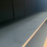 Walnut and black sideboard