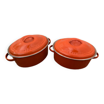 Set of 2 Le Creuset frying pans