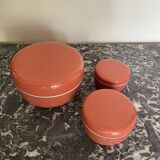 Pull-out boxes in bakelite lacquered 70s
