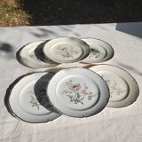 6 flat plates “Saverne” Saint Amand
