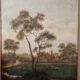 Large oil painting on canvas 2 m x 1.50 m - animated landscape - Charles Louis Verboeckhoven