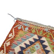 Vintage Afghan Kilim Made Of New Wool 79x119, 1980s