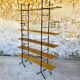 Wall system has 6 Scandinavian modular shelves