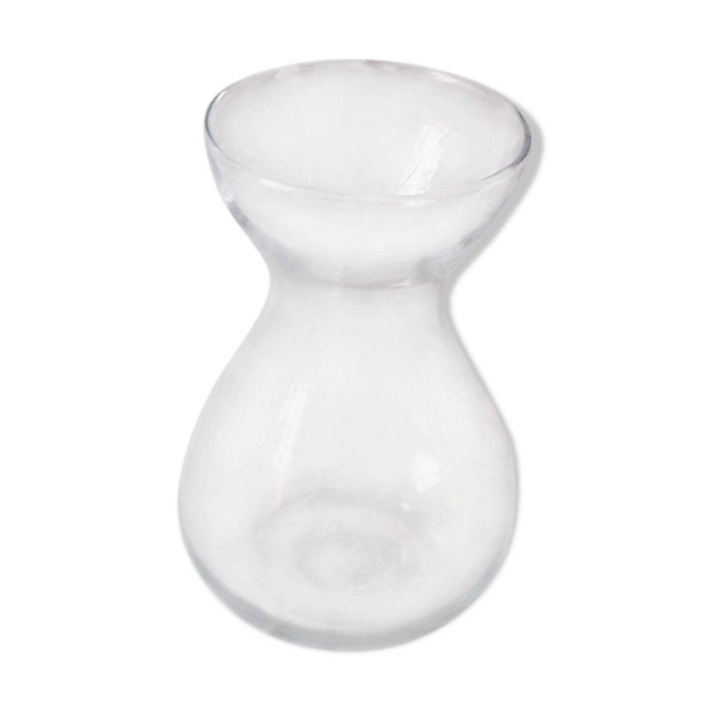 Hyacinth vase or glass hydroculture vase