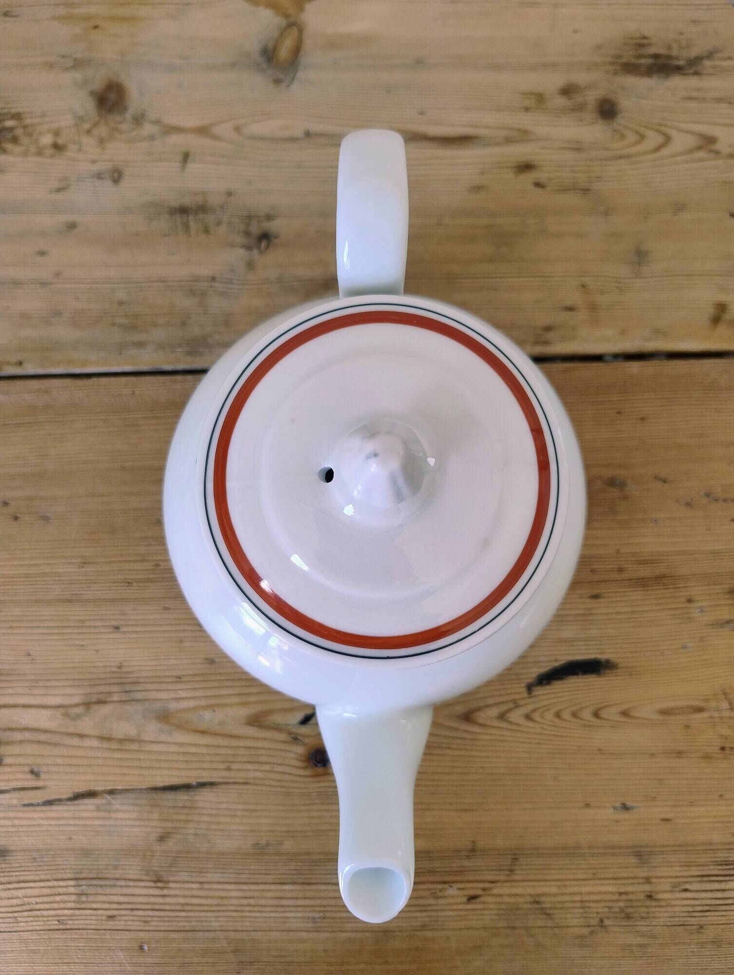 Vintage porcelain teapot from the Auteuil porcelain factory.