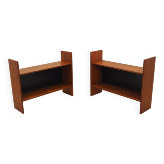 Set of two teak bookcases, Danish design, 1970s, production: Denmark