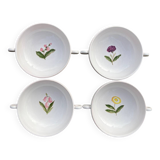 Gien x Motton 4 bowls with handles