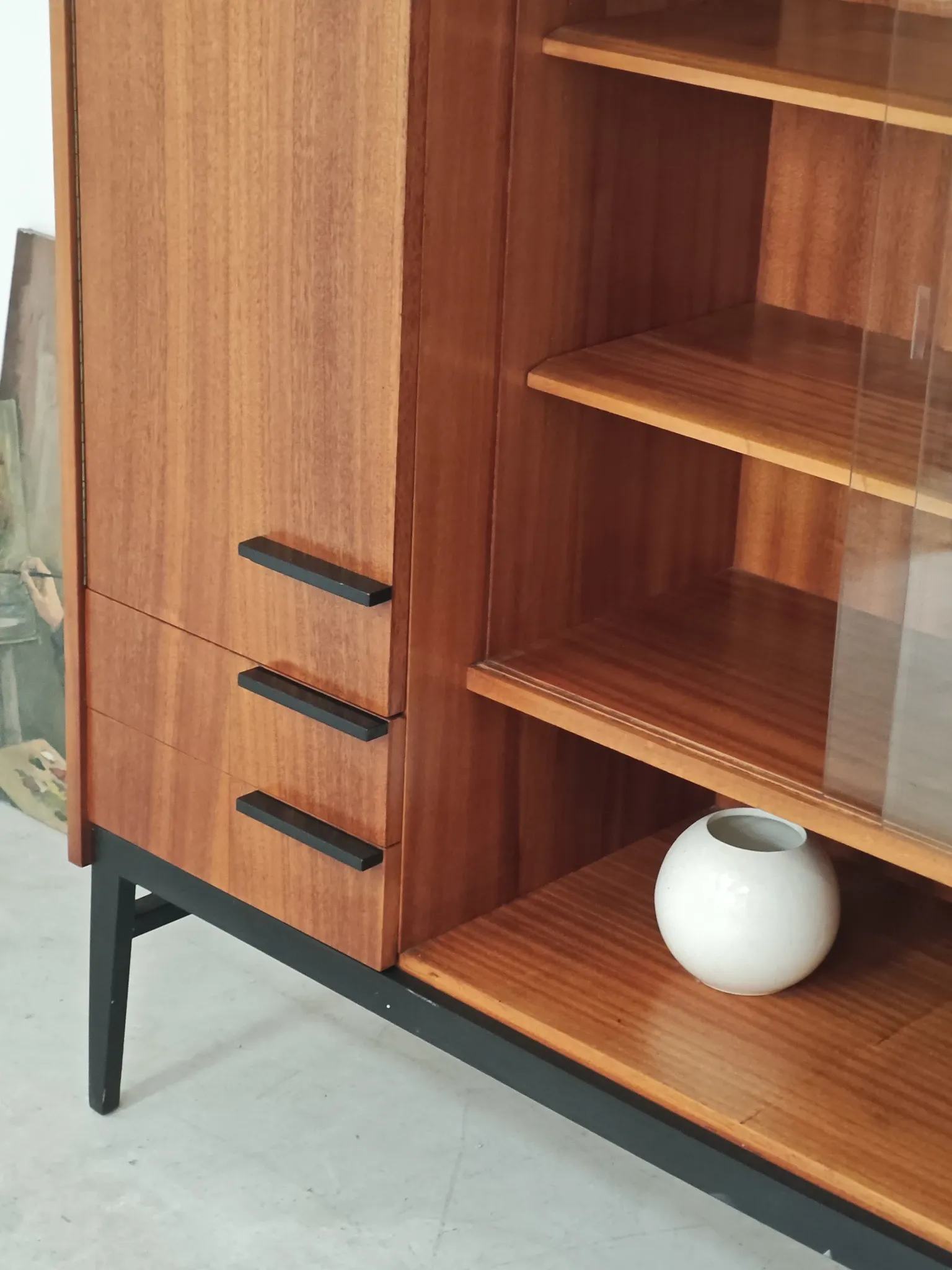 Wooden sideboard by Frantisek Mezulanik for Up Zavody 60
