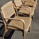 Série de 4 chaises cannées vintage années 60