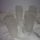 4 chiseled glass lampshades