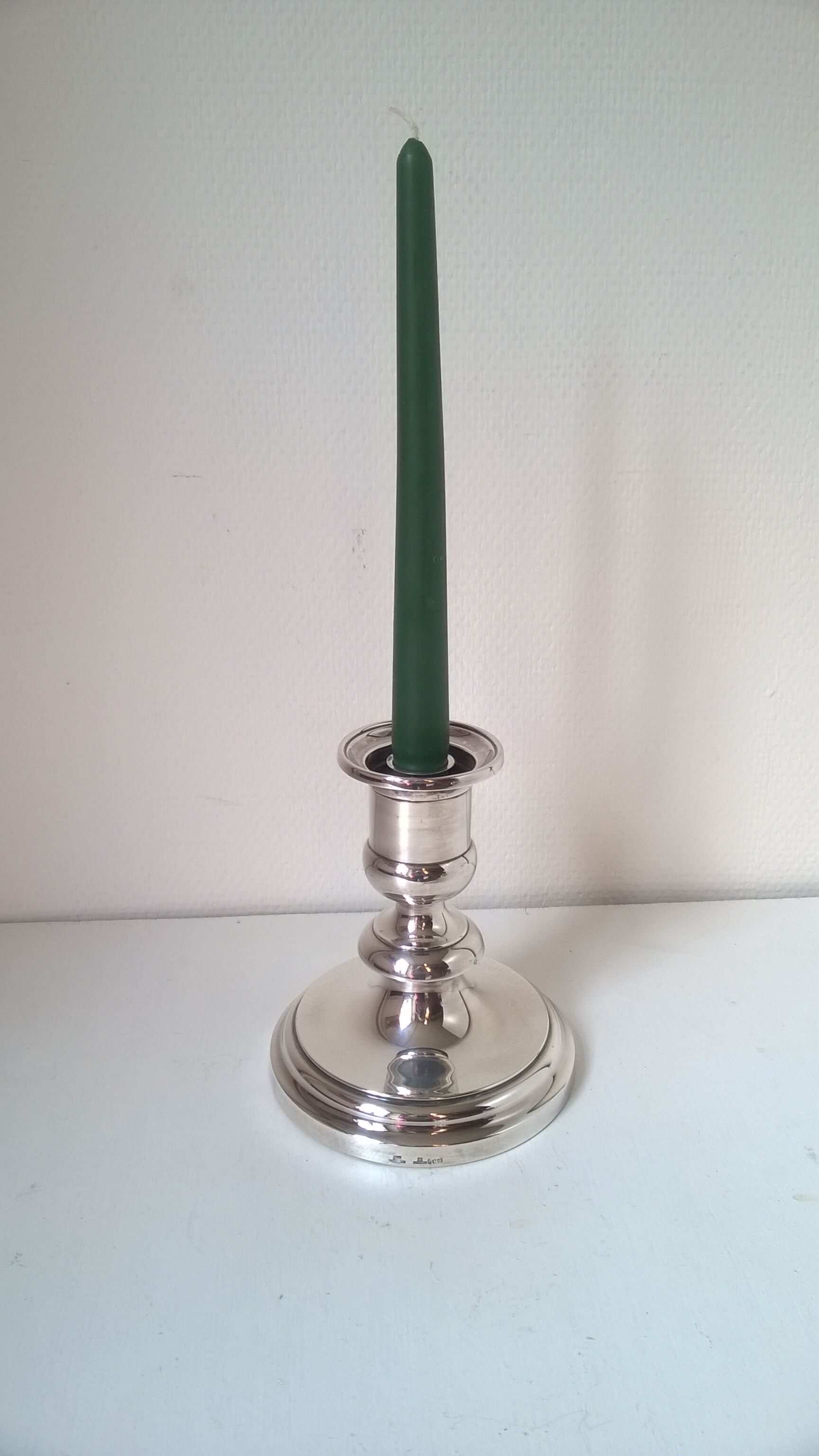 Christofle candle holder in silver metal