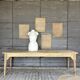 Raw wood workshop console