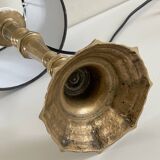 Lampe chic laiton massif vintage