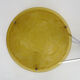 Old chandelier, suspension basin art deco 1 fire, in yellow glass paste