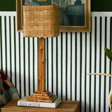 Lampe de table en bambou bio style vintage