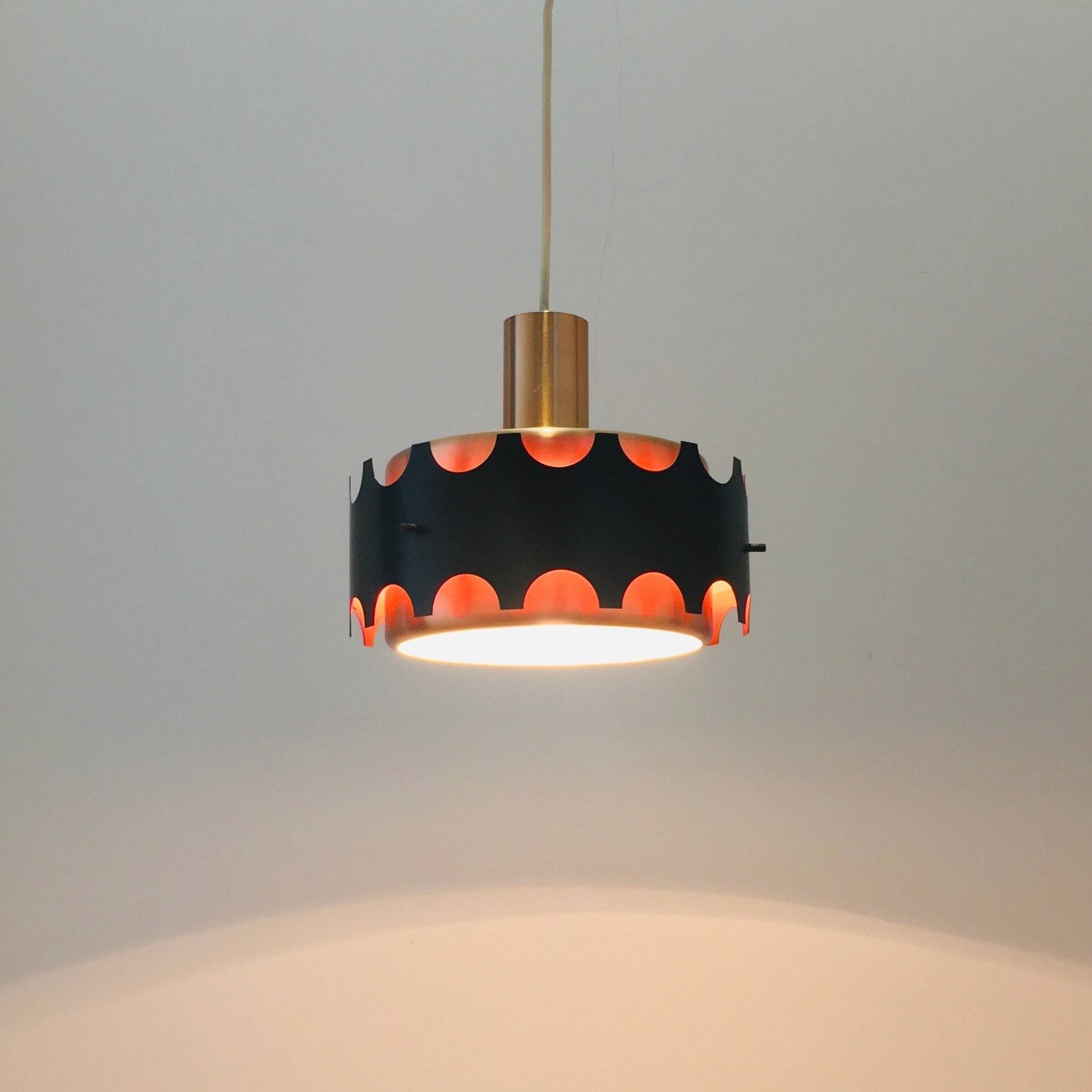 Mid Century Ceiling Light from VEB Metalldrücker Halle, Germany, 1960s