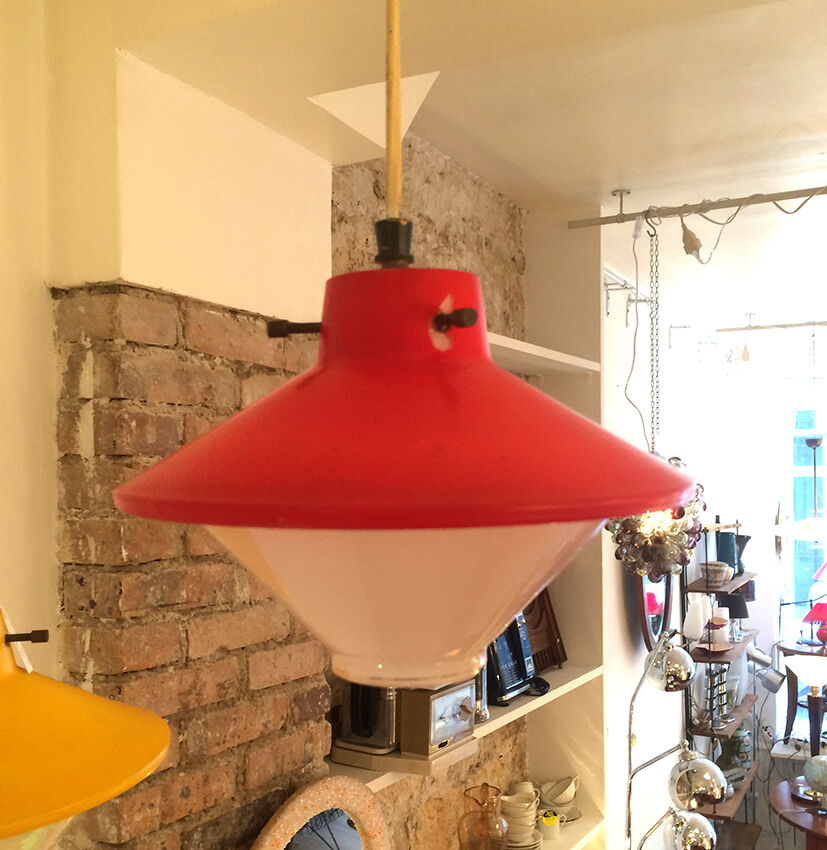 Pair of 1960 glass suspensions