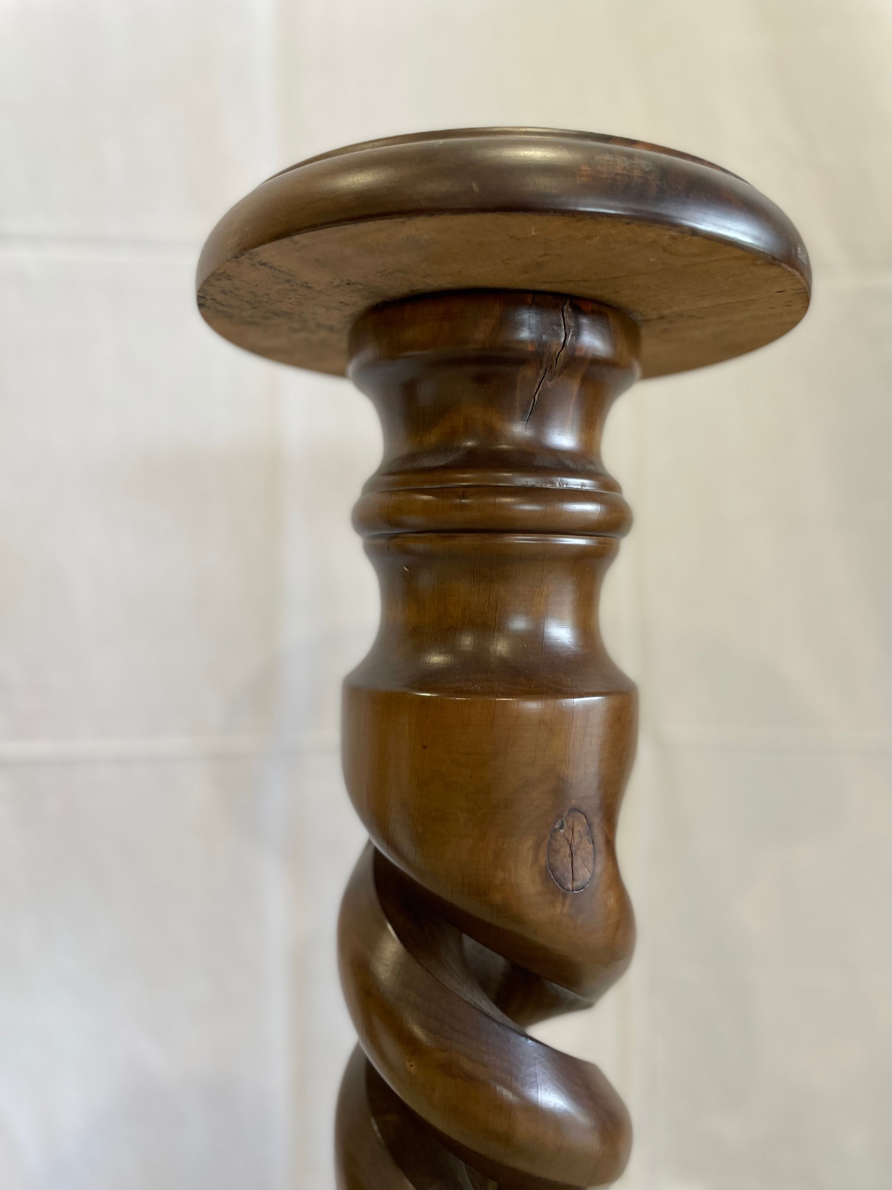 Spiral wooden column