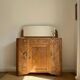 Art Deco oak sideboard with mirror (removable)