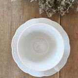 White porcelain tea cups