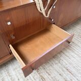 Enfilade teck XL années 60 constructiviste