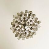 Plafonnier vintage en cristal décoré de feuilles et de grappes – Espagne année