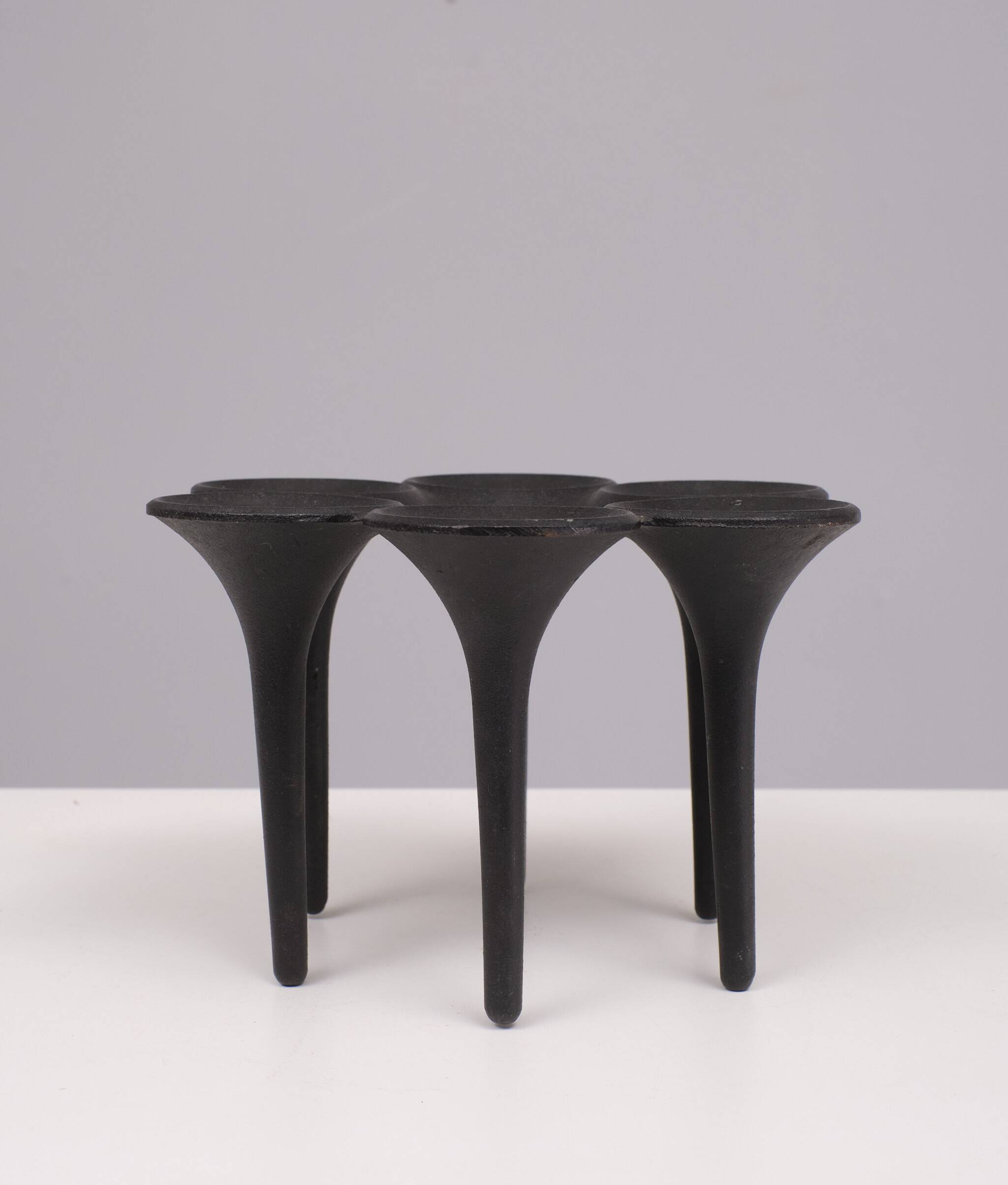 Holmgren illums bolighus, cast Iron candle holder 1960s Denmark