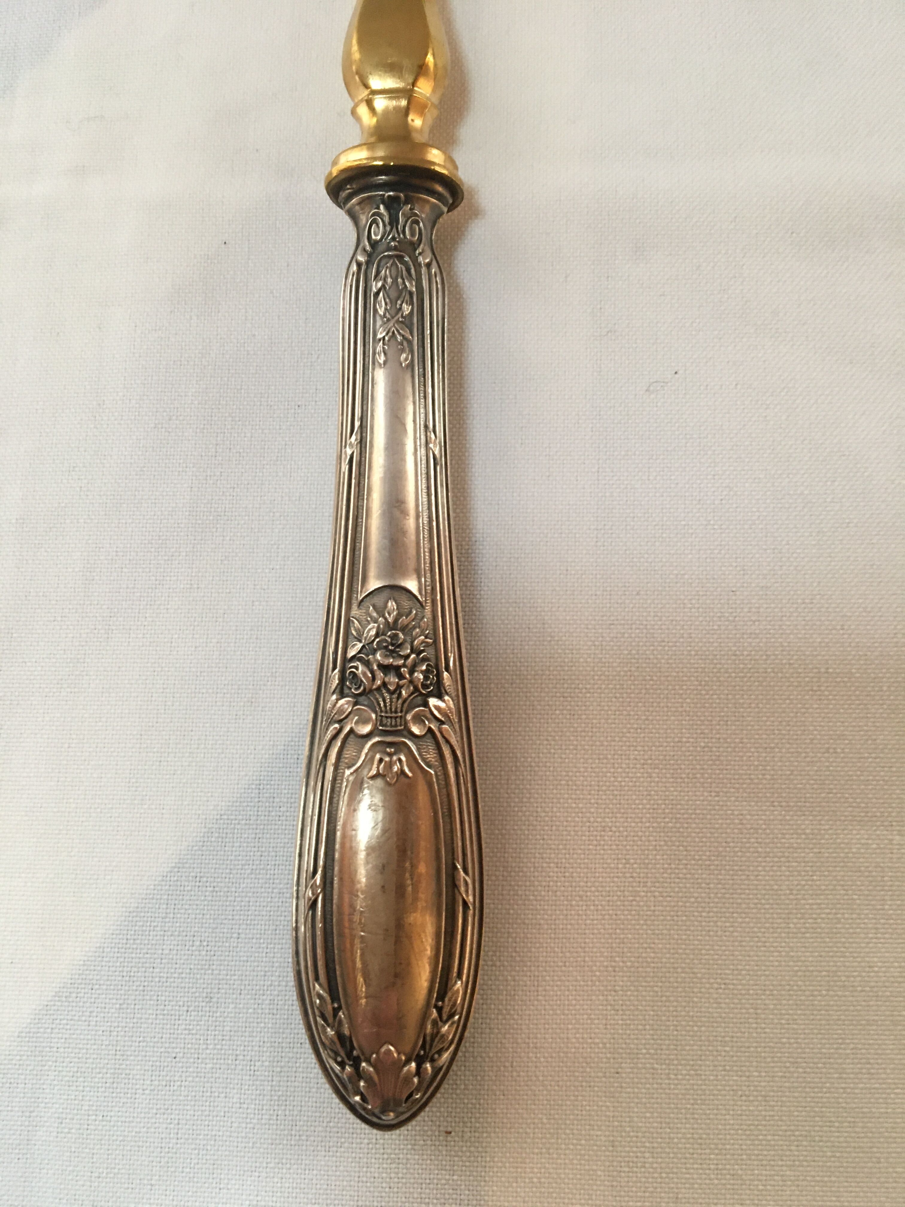 Vermeil and silver filled service