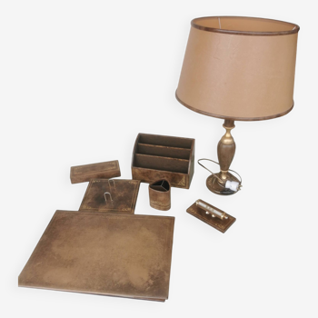 Leather desk set Le Tanneur PARIS