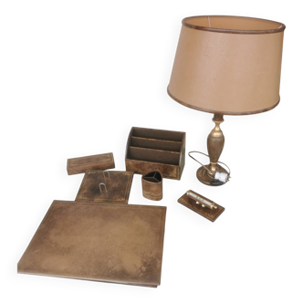 Leather desk set Le Tanneur PARIS