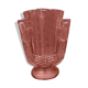 vase val saint lambert molded glass pink pedayer storied art deco