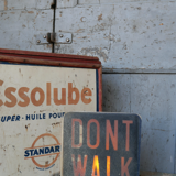 Plaque de feu don't walk en fibre de verre
