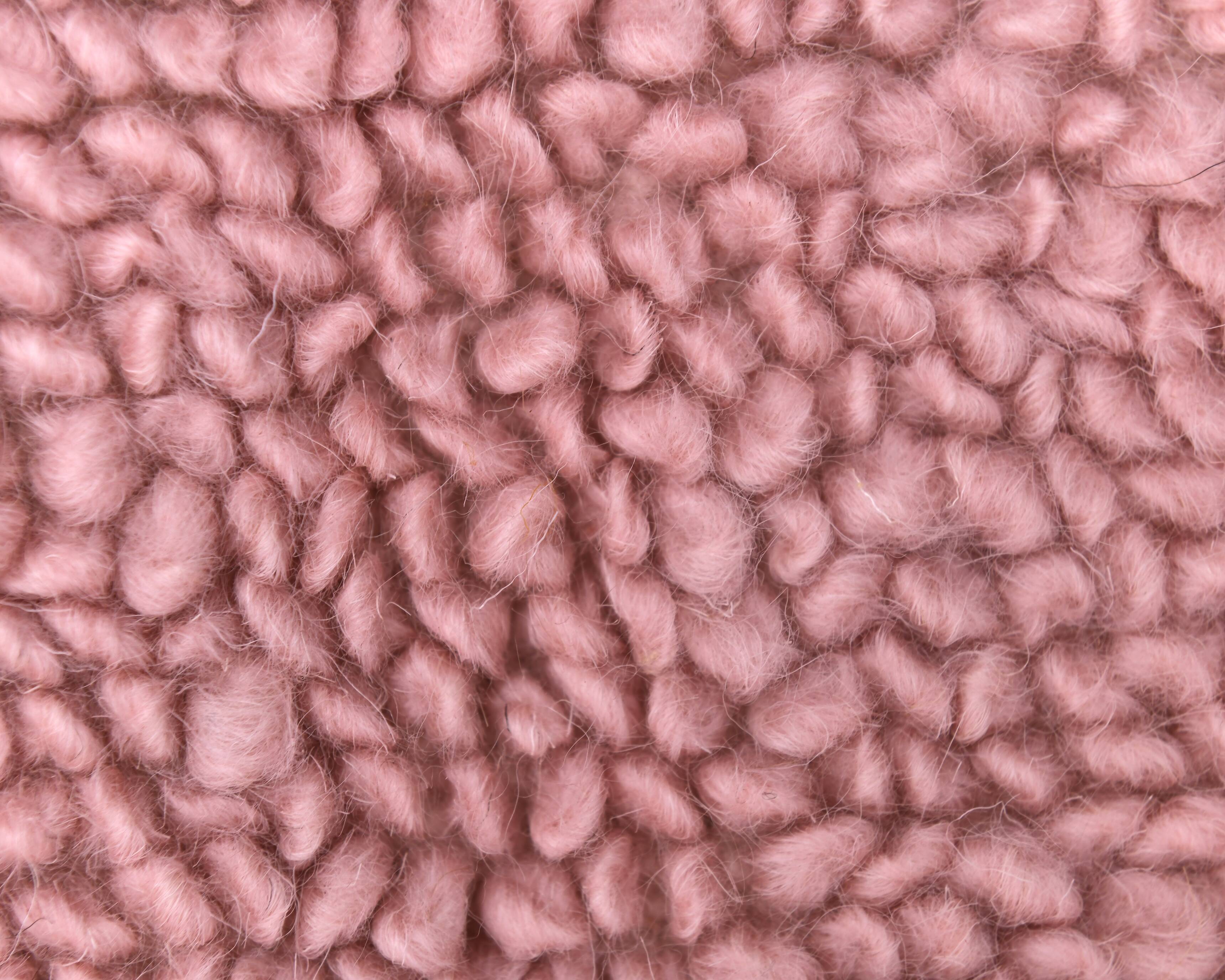 6x9 Soft Pink Handmade Wool Vintage Rug 197x287Cm SK 241959