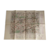 Map Maubeuge - Mons 1956