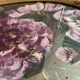 Oval flowery painting