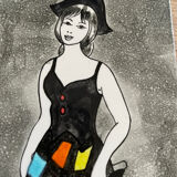 Vallauris decorative earthenware tile